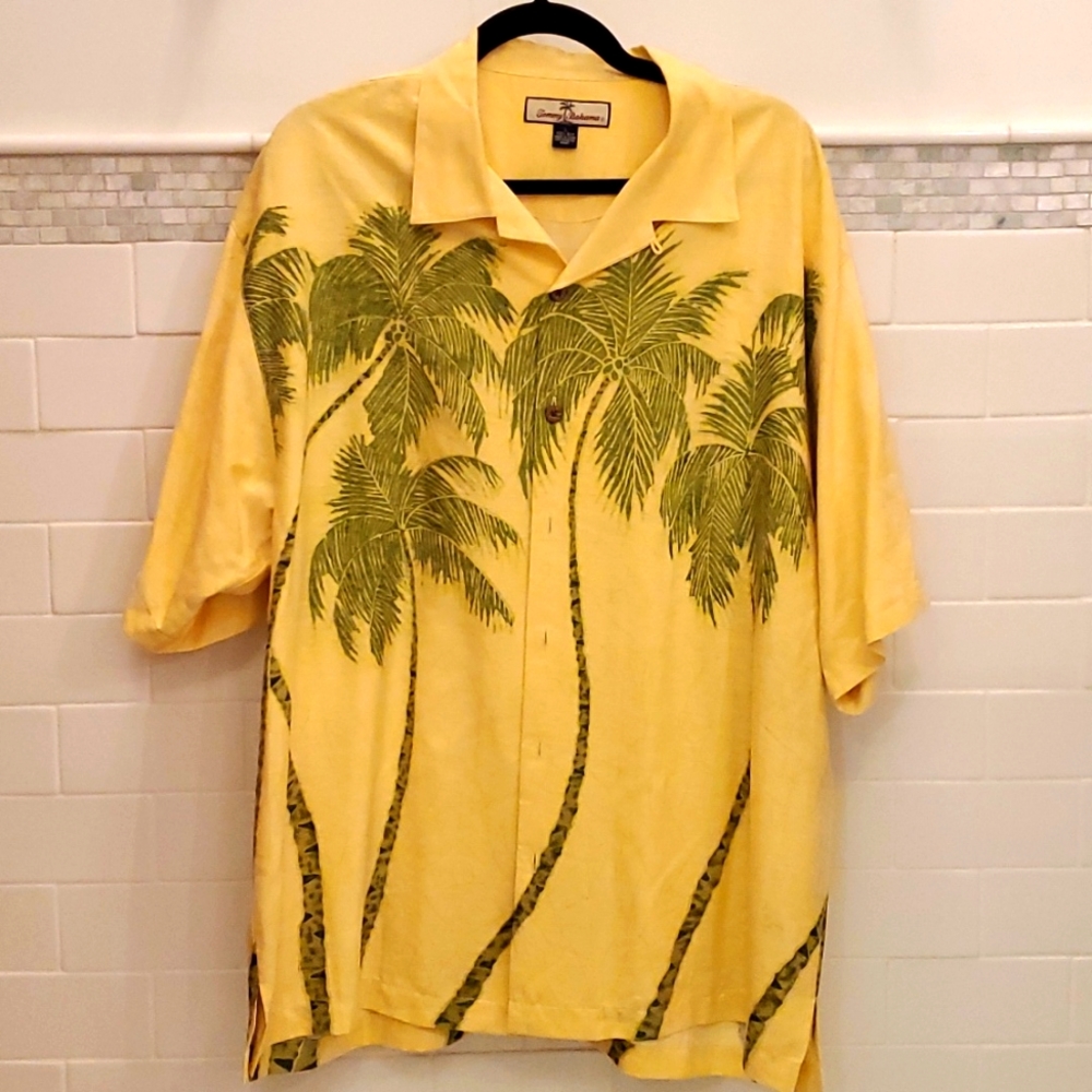 Tommy Bahama 100% Silk Shirt Men's Large